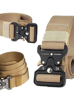 Тактический ремень tactical belt 145 см песок