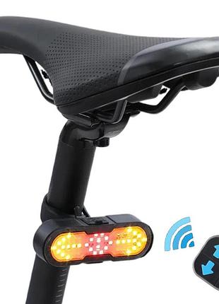 Велофонарь с поворотами, +пульт, usb, cygm-2229 stop