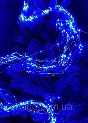 Гирлянда "конский хвост" от сети 3 м, 510 led, синий