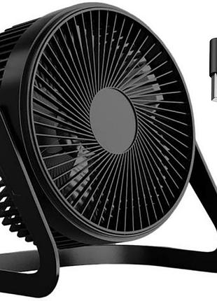 Настільний вентилятор, поворот на 360°, від usb