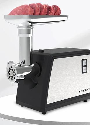 Электричесская мясорубка, 3500вт, 3 насадки, sk-089