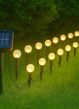 Садовая гирлянда с солнечной панелью, 11,73м, 100led