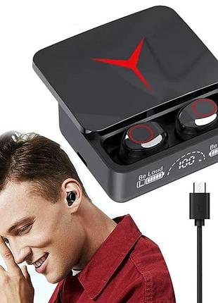Бездротові bluetooth навушники з мікрофоном та кейсом m90 pro