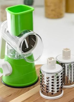 Овощерезка мультислайсер 3в1 для овощей, kitchen master, зеленый