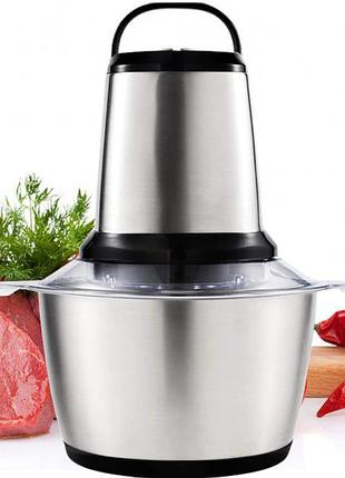 Измельчитель для кухни с чашей на 2 л, 250 вт, 2 скорости, kitchen expert