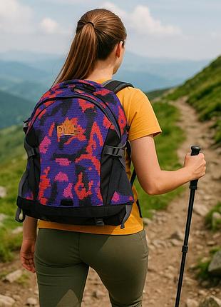 Туристический рюкзак на 50 л, 60x30x25 см, фиолетовый
