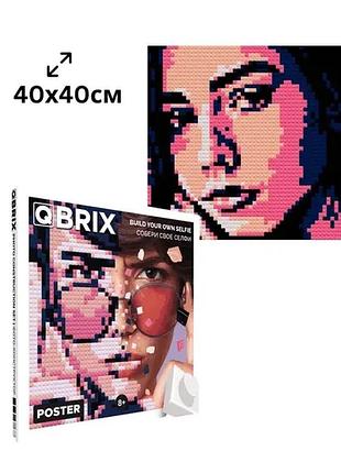 Фото конструктор с приложением qbrix poster photo construction белая