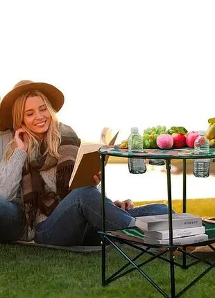 Раскладной набор для пикника, круглый стол и 4 стула, компактная сумка gp4264