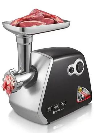 Электрическая мясорубка витек bt-3400 3500w реверс, для томатов, электромясорубка