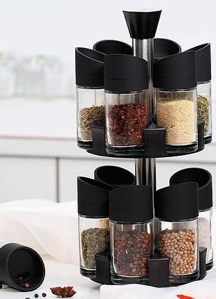 Карусель для специй на 12 баночек, 33х13см