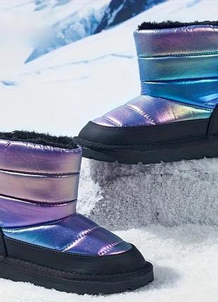 Зимние снежные сапоги на мальчика размер 32