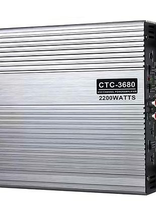 Автомобильный усилитель звука 2-канальный 2200w, ctc-3680