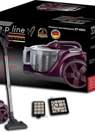 Пилосос контейнерний 4л zepline zp-6805 бузковий