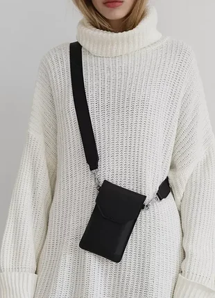 Кожаная сумка-чехол для телефона