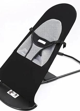 Кресло-шезлонг скачалка baby recliner chair детский, черный