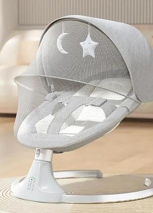 Колыбельный центр шезлонг-качели+москитная сетка (подвесные игрушки)