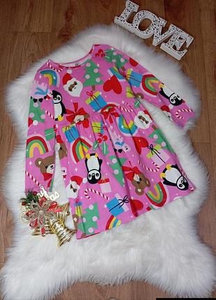 Новогоднее платье на 5-6 лет