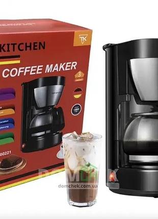 Кофеварка электрическая капельная с подогревом top kitchen tk00221