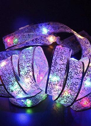 Світлодіодна гірлянда стрічка від батарей, 5м, 50 led, bl-lc44b, різнокольорова