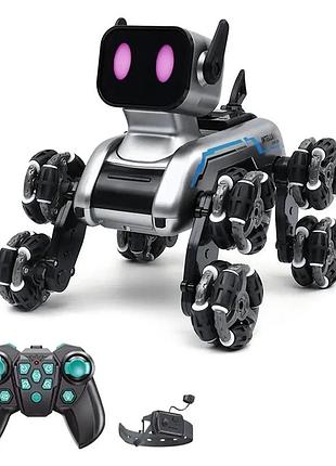 Игрушка-робот для детей, 2,4 ггц пульт дистанционного управления, датчик жестов, трюковая автомобильная игрушка со светодиодной