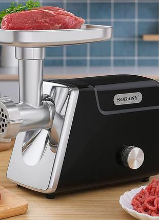 Электрическая мясорубка с реверсом до 3 кг/мин, 2800вт, sk-06044
