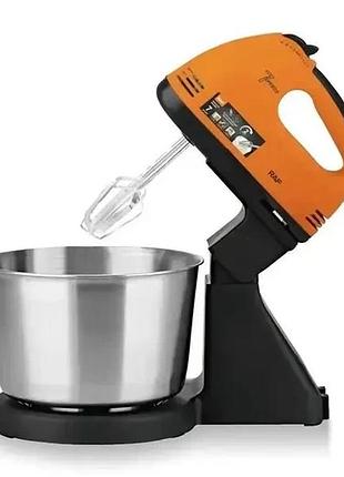 Стационарный миксер для кухни с металлической чашей raf r6637 2 л 250w