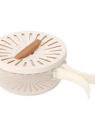 Двухслойная дренажная корзина / миска для очистки фруктов с ситечком