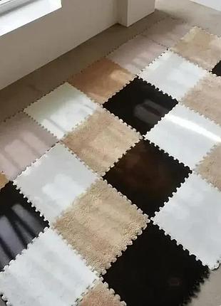 Килимок-пазл з плюшевим покриттям 20 пазлів 30х30х1.5 см