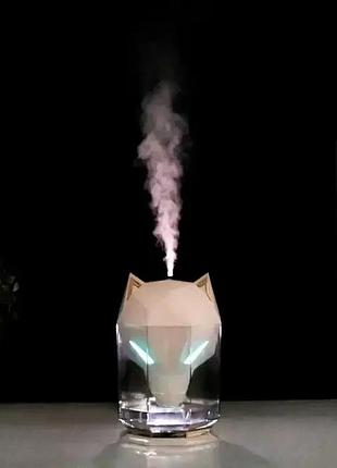 Увлажнитель воздуха портативный wolf air humidifier, аромадиффузор электрический с резервуаром для эфирного масла,