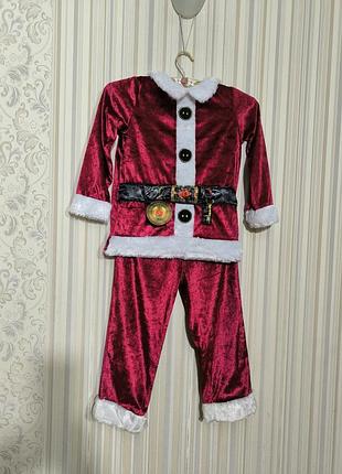 Карнавальный костюм санта клаус новогодний дед мороз новый год