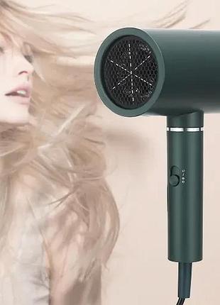 Профессиональный фен для волос vgr v-431 мощностью 1600-1800 вт зеленого цвета