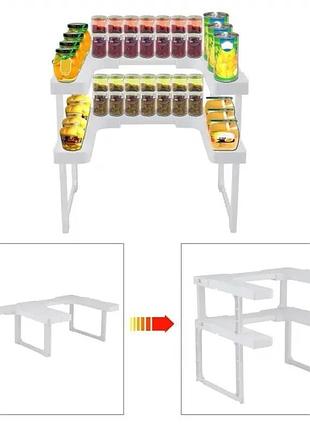 Многофункциональный органайзер полка для специй и банок spicy shelf (спайси шелф)