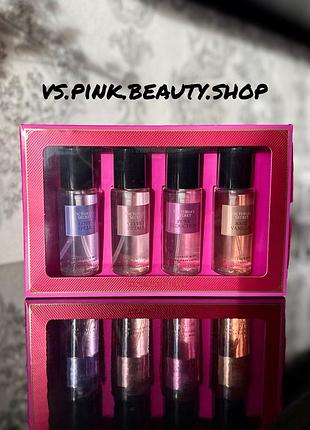 Подарунковий набір з 4 спреїв victoria's secret most loved mists gift set