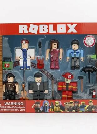 Набор коллекционных фигурок с аксессуарами roblox legends 6 фигурок "профессии"