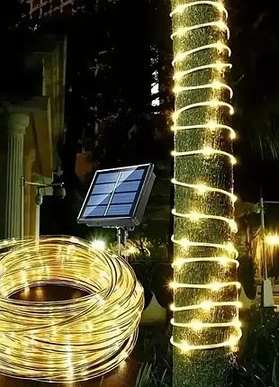 Светодиодная гирлянда "трубка" 20м 200 led, теплый белый