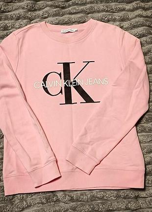 Стильна жіноча толстовка від calvin klein jeans у ніжному рожевому кольорі.