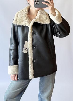 Куртка дублянка zara нова s
