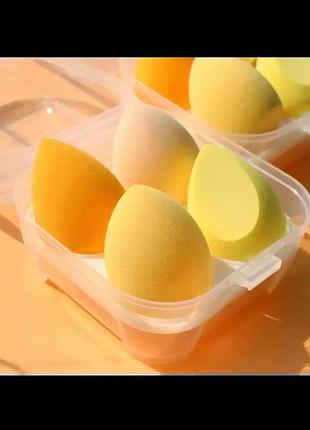 Набор мягких спонжей для макияжа anbeauty 4 шт