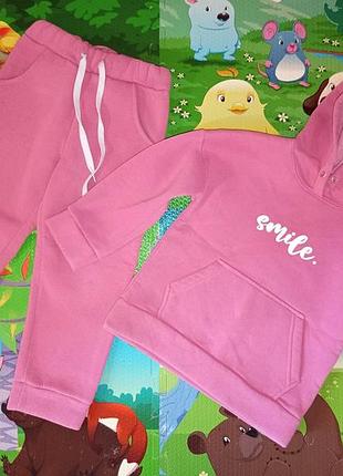 Утепленный трехниточный зимний костюм для девочки