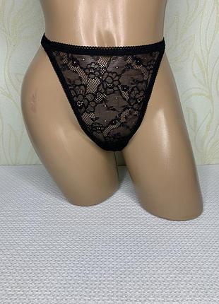 Трусики чорні,стринги