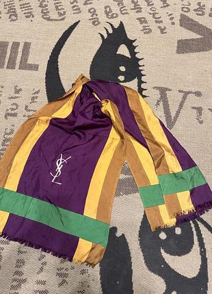 Шелковый шарф yves saint laurent, оригінал!
