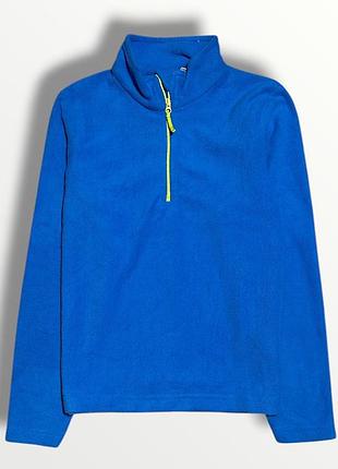 Mountain warehouse флисовая кофта с горлом фліска голубого кольору