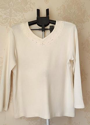 Светрик 50% шерсть вовна реглан пуловер джемпер кремовий айворі айвори xxxl xxl 52-54 44-46 16-18 свитер кофта нарядная святкова нарядна