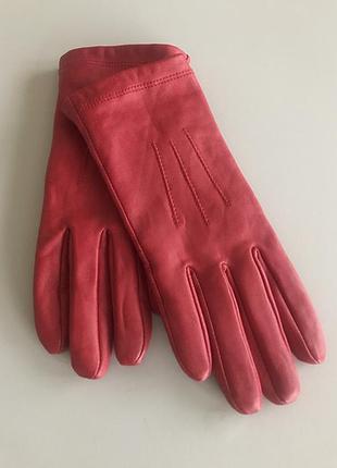 Шкіряні рукавички перчатки m&s