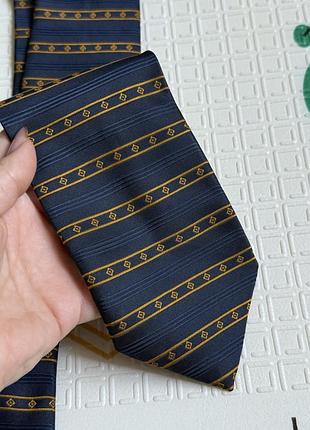 Краватка st michael з геометричним принтом у смужку жовту