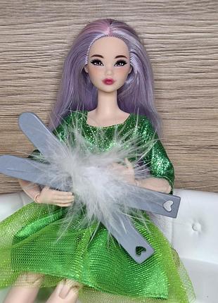 Декоративные лыжи, дерево, для зимнего оформления кукольного домика