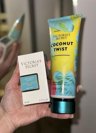 Victoria's secret парфуми+лосьйон для тіла набір парфумований