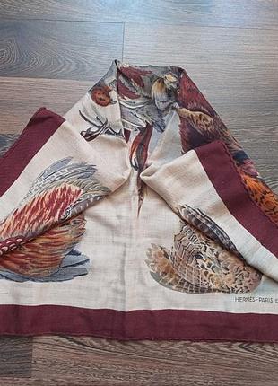 Hermes винтажный платок