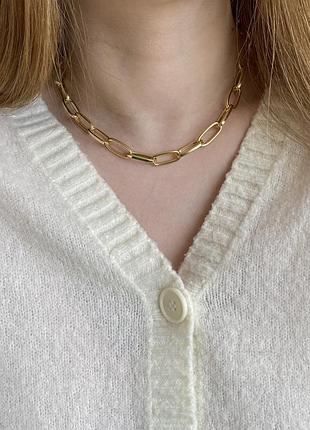 Базовий золотистий ланцюжок на шию