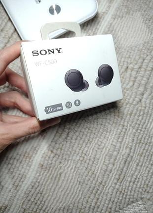 Ну дууууже зручні бездротові навушники sony wf-c500 black bluetooth tws зручні не випадають